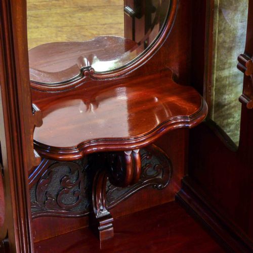 VICTORIAN MAHOGANY CABINET - ADDITIONAL PHOTO 9