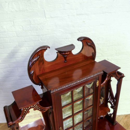 VICTORIAN MAHOGANY CABINET - ADDITIONAL PHOTO 13