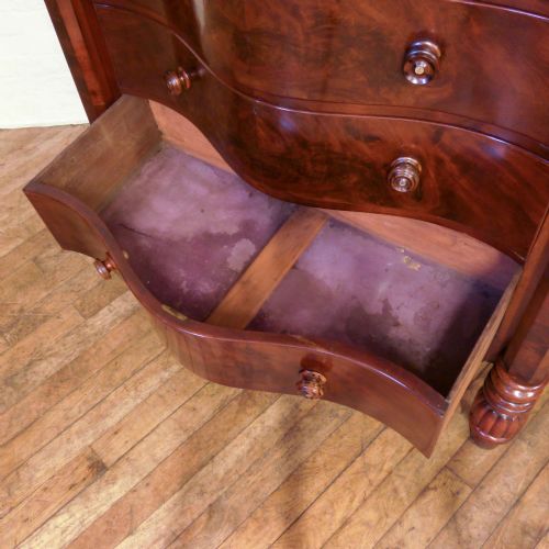 VICTORIAN MAHOGANY CHEST OF DRAWERS - ADDITIONAL PHOTO 2