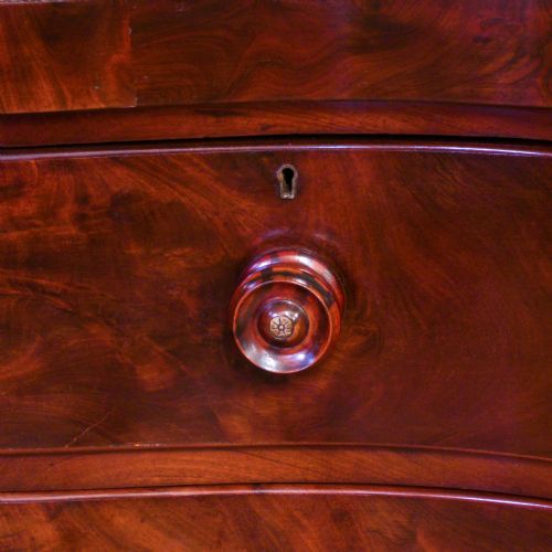 VICTORIAN MAHOGANY CHEST OF DRAWERS - ADDITIONAL PHOTO 5
