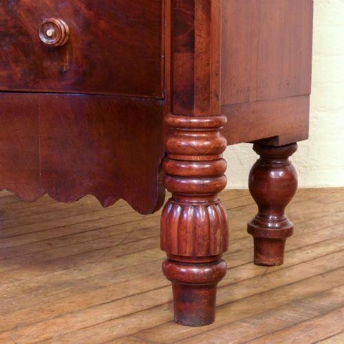VICTORIAN MAHOGANY CHEST OF DRAWERS - ADDITIONAL PHOTO 6