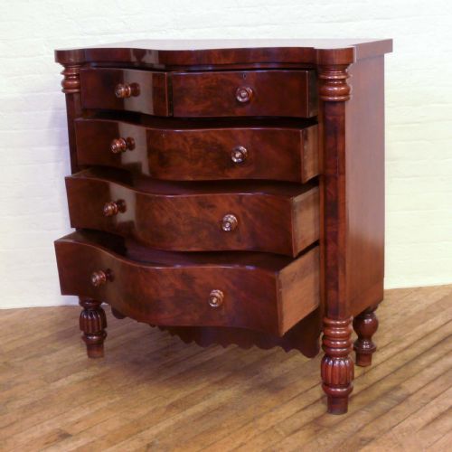 VICTORIAN MAHOGANY CHEST OF DRAWERS - ADDITIONAL PHOTO 7