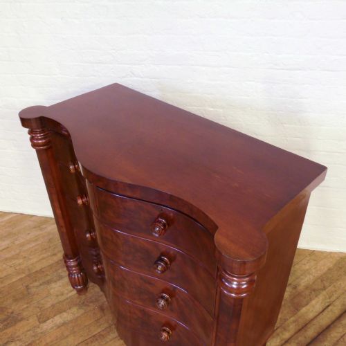 VICTORIAN MAHOGANY CHEST OF DRAWERS - ADDITIONAL PHOTO 9