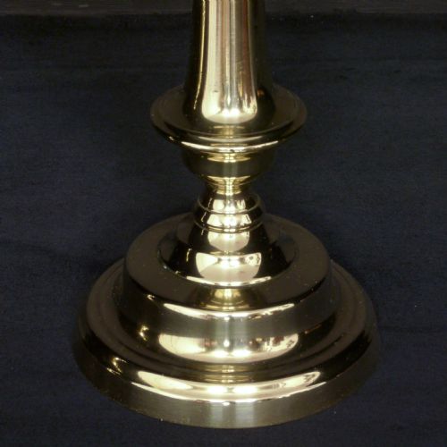 EARLY VICTORIAN BRASS CANDLESTICKS - ADDITIONAL PHOTO 1
