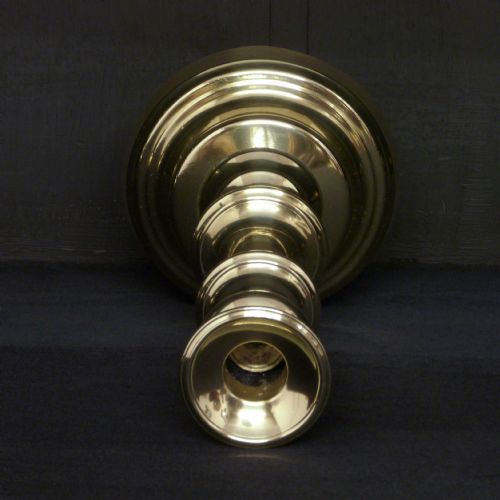EARLY VICTORIAN BRASS CANDLESTICKS - ADDITIONAL PHOTO 2