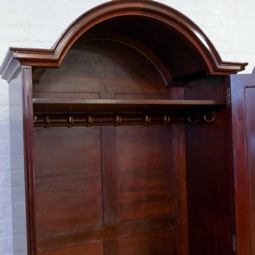 EDWARDIAN MAHOGANY HALLROBE - ADDITIONAL PHOTO 4