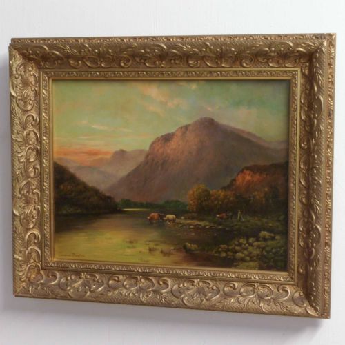 oil painting by douglas cameron - CATEGORY: ANTIQUE ART - DATED EDWARDIAN