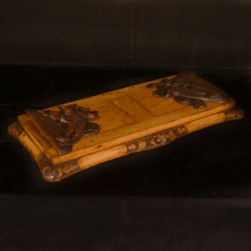 VICTORIAN OAK BOOK RACK - ADDITIONAL PHOTO 1