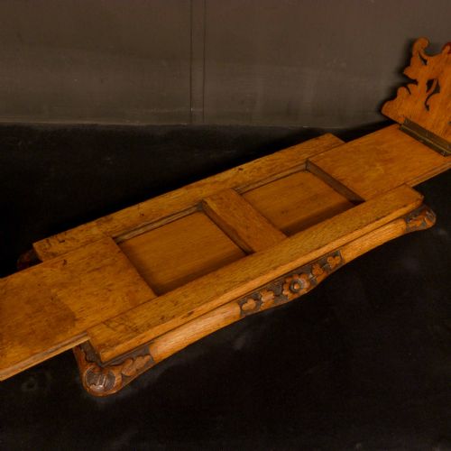 VICTORIAN OAK BOOK RACK - ADDITIONAL PHOTO 3