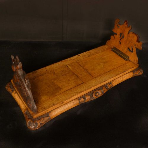 VICTORIAN OAK BOOK RACK - ADDITIONAL PHOTO 4
