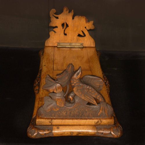 VICTORIAN OAK BOOK RACK - ADDITIONAL PHOTO 5