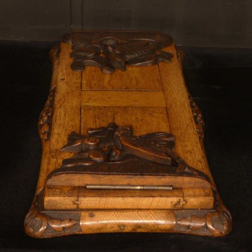 VICTORIAN OAK BOOK RACK - ADDITIONAL PHOTO 6