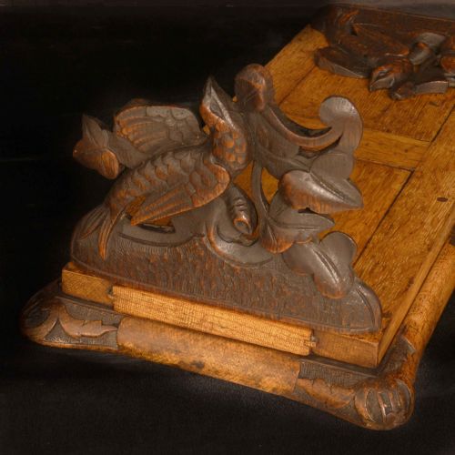 VICTORIAN OAK BOOK RACK - ADDITIONAL PHOTO 10