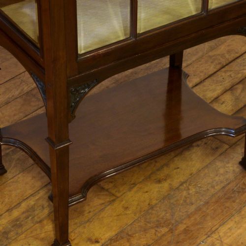 EDWARDIAN MAHOGANY DISPLAY CABINET - ADDITIONAL PHOTO 1