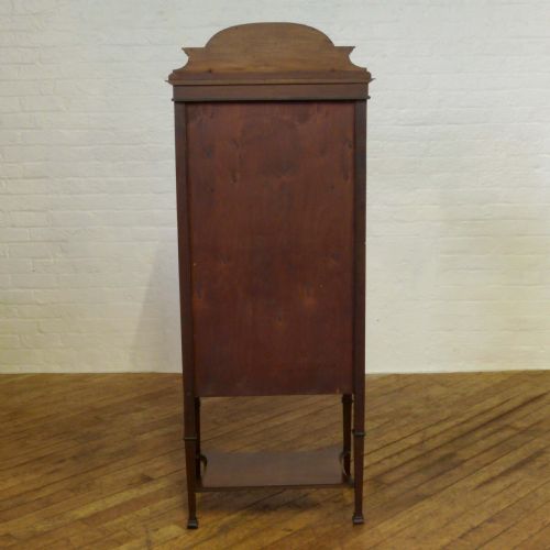 EDWARDIAN MAHOGANY DISPLAY CABINET - ADDITIONAL PHOTO 2