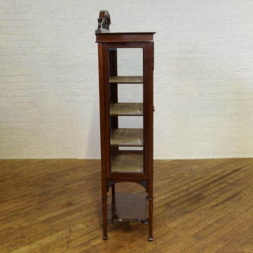 EDWARDIAN MAHOGANY DISPLAY CABINET - ADDITIONAL PHOTO 9
