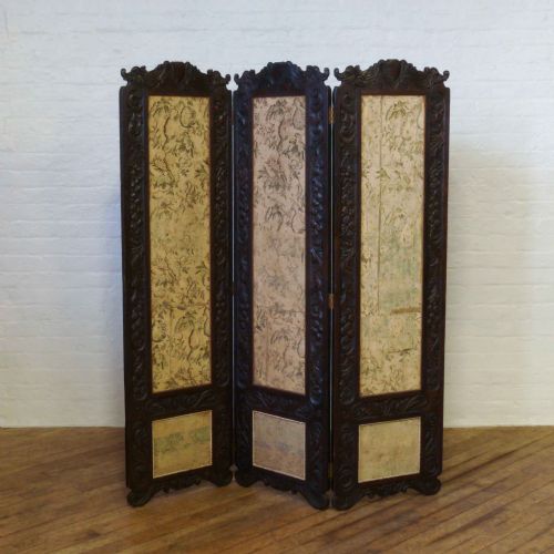 VICTORIAN OAK DRAUGHT SCREEN - ADDITIONAL PHOTO 1