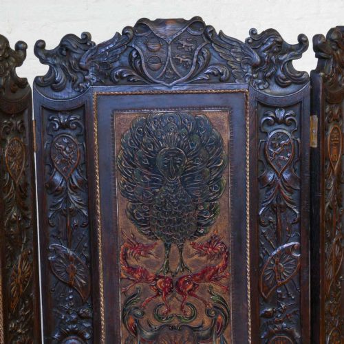 VICTORIAN OAK DRAUGHT SCREEN - ADDITIONAL PHOTO 6