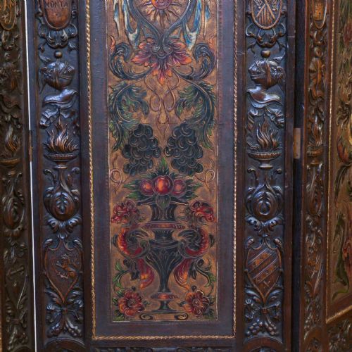 VICTORIAN OAK DRAUGHT SCREEN - ADDITIONAL PHOTO 8