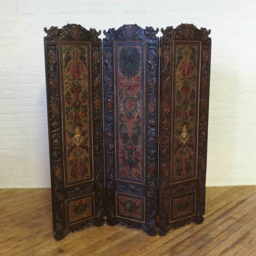 VICTORIAN OAK DRAUGHT SCREEN - ADDITIONAL PHOTO 11