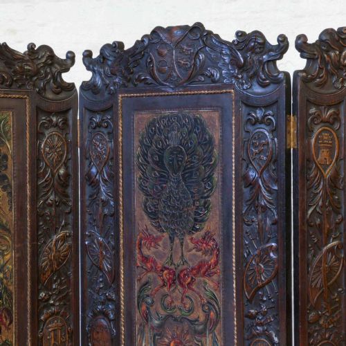 VICTORIAN OAK DRAUGHT SCREEN - ADDITIONAL PHOTO 13