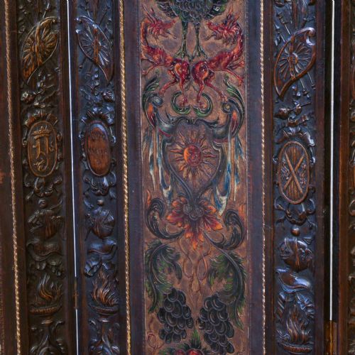 VICTORIAN OAK DRAUGHT SCREEN - ADDITIONAL PHOTO 14
