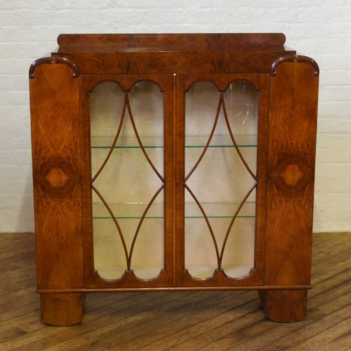 ART DECO WALNUT CABINET - ADDITIONAL PHOTO 1