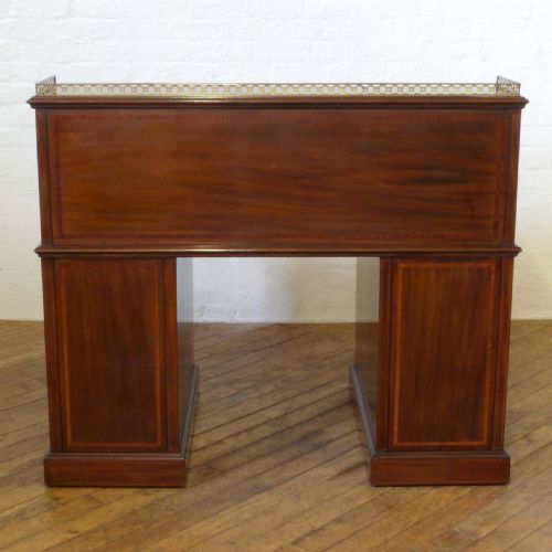 VICTORIAN MAHOGANY ROLL TOP DESK - ADDITIONAL PHOTO 11
