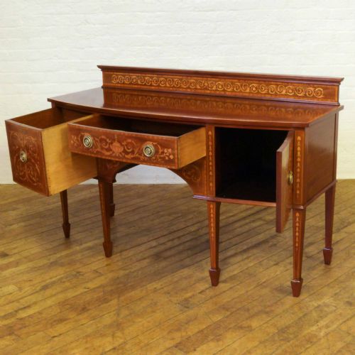 EDWARDIAN INLAID MAHOGANY SIDEBOARD - ADDITIONAL PHOTO 1