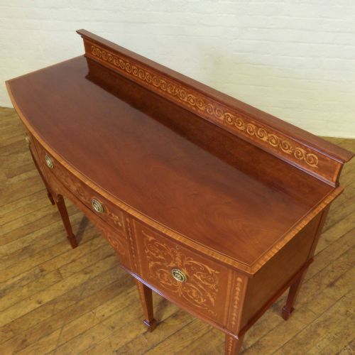 EDWARDIAN INLAID MAHOGANY SIDEBOARD - ADDITIONAL PHOTO 4