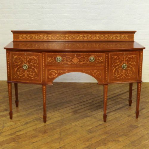 EDWARDIAN INLAID MAHOGANY SIDEBOARD - ADDITIONAL PHOTO 8