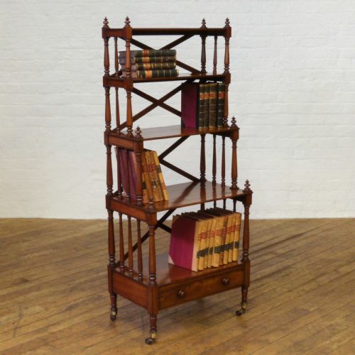 regency mahogany whatnot - CATEGORY: ANTIQUE FURNITURE - DATED REGENCY