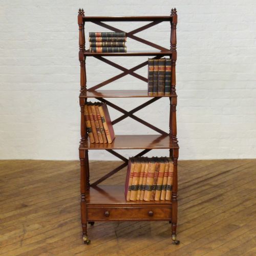 REGENCY MAHOGANY WHATNOT - ADDITIONAL PHOTO 1