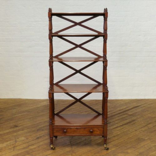 REGENCY MAHOGANY WHATNOT - ADDITIONAL PHOTO 2