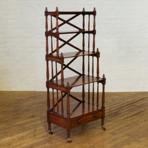REGENCY MAHOGANY WHATNOT - ADDITIONAL PHOTO 3