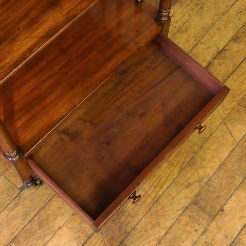 REGENCY MAHOGANY WHATNOT - ADDITIONAL PHOTO 5