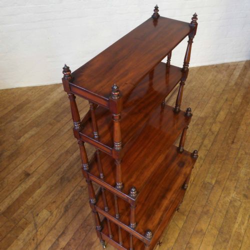 REGENCY MAHOGANY WHATNOT - ADDITIONAL PHOTO 6