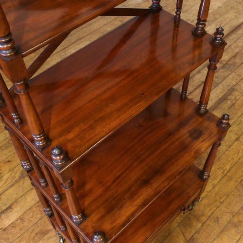 REGENCY MAHOGANY WHATNOT - ADDITIONAL PHOTO 7