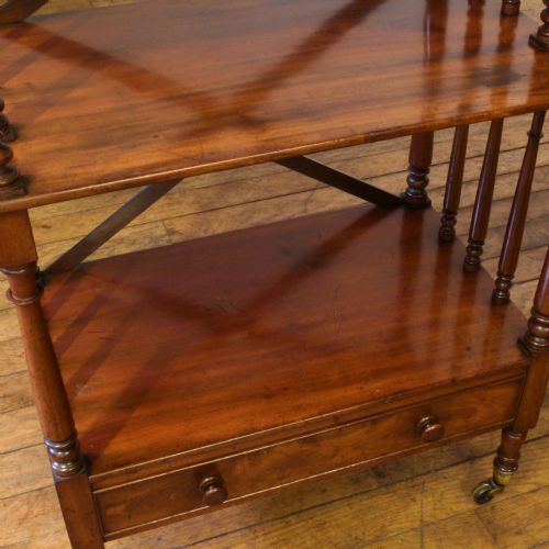 REGENCY MAHOGANY WHATNOT - ADDITIONAL PHOTO 8