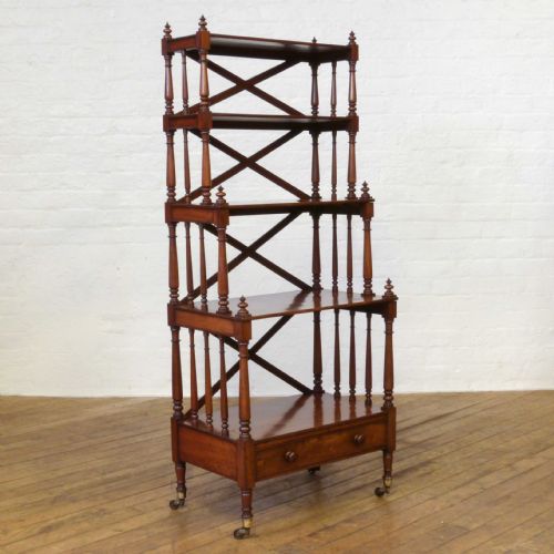 REGENCY MAHOGANY WHATNOT - ADDITIONAL PHOTO 14