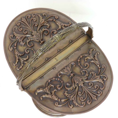 VICTORIAN BRASS COAL HELMET - ADDITIONAL PHOTO 4