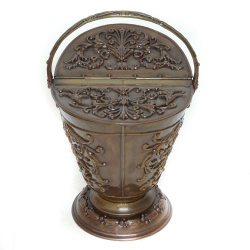 VICTORIAN BRASS COAL HELMET - ADDITIONAL PHOTO 7