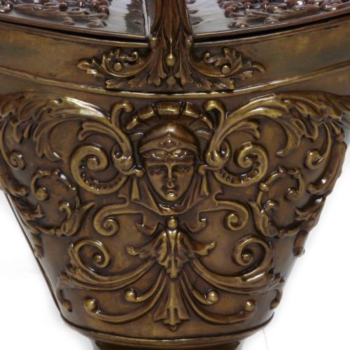 VICTORIAN BRASS COAL HELMET - ADDITIONAL PHOTO 10