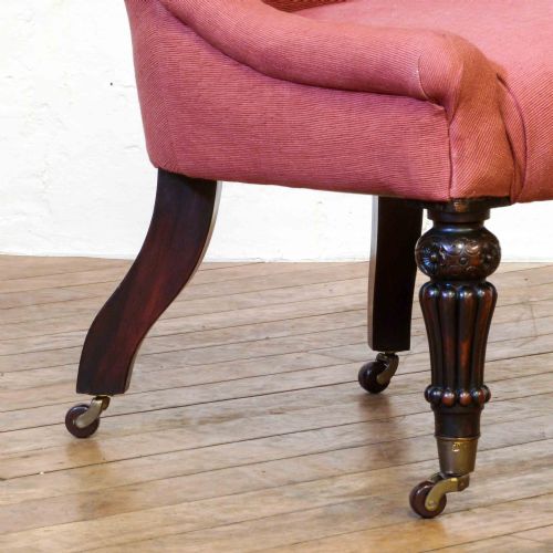 WILLIAM IV ROSEWOOD NURSING CHAIR - ADDITIONAL PHOTO 1