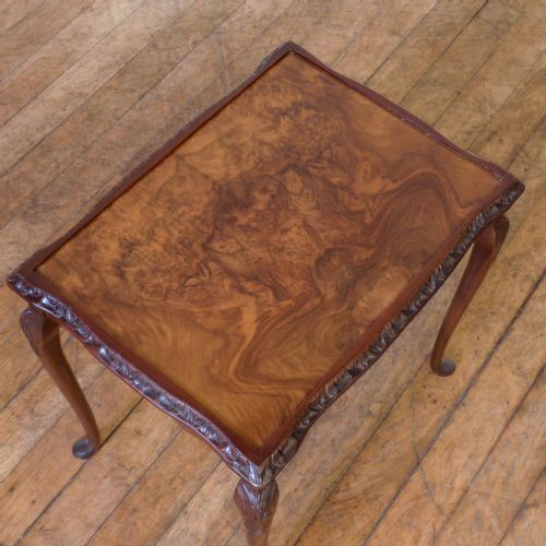 QUEEN ANNE STYLE WALNUT NEST OF TABLES - ADDITIONAL PHOTO 2