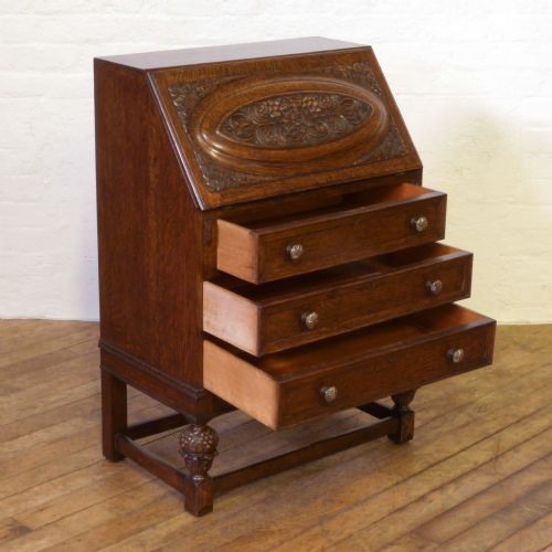 OAK WRITING BUREAU - ADDITIONAL PHOTO 2