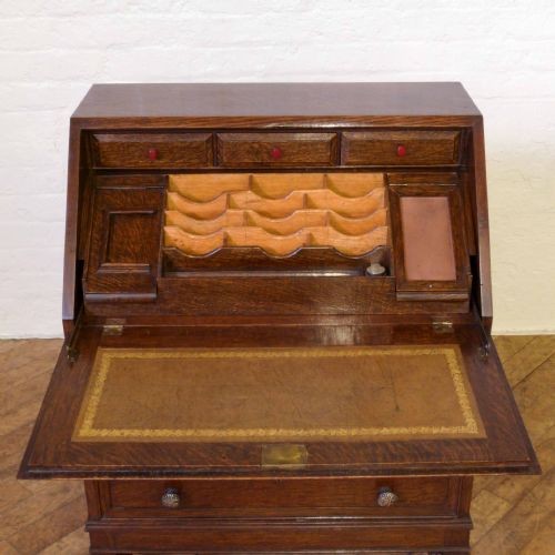 OAK WRITING BUREAU - ADDITIONAL PHOTO 4