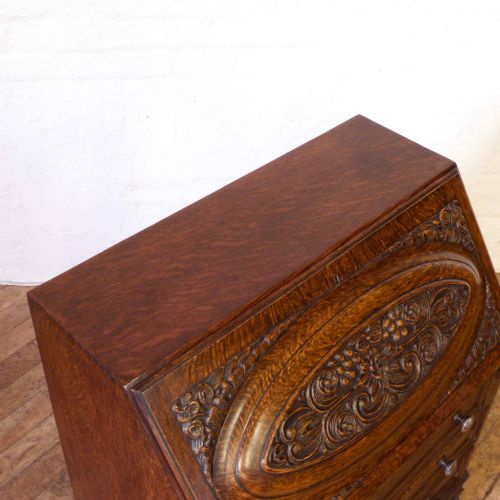 OAK WRITING BUREAU - ADDITIONAL PHOTO 6