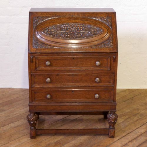 OAK WRITING BUREAU - ADDITIONAL PHOTO 7