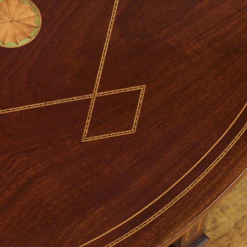 EDWARDIAN MAHOGANY INLAID OCCASIONAL TABLE - ADDITIONAL PHOTO 4